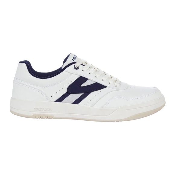Tretorn Men's Dennis Classic Sneaker Shoes White/Navy Lace Up  NEW IN BOX - Picture 3 of 4